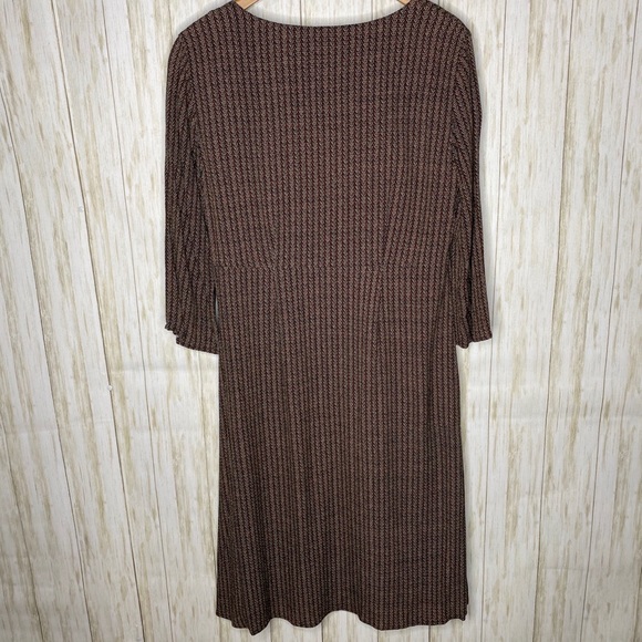 J.Jill 3/4 sleeve button front dress - Picture 5 of 7